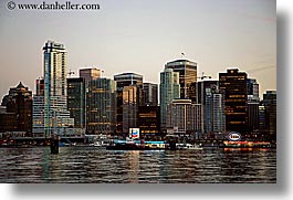 canada, cityscapes, dusk, horizontal, nite, vancouver, water, photograph