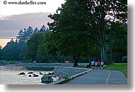 canada, horizontal, park, paths, people, stanley, stanley park, vancouver, walkers, photograph