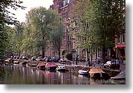 amsterdam, boats, europe, horizontal, waterways, photograph