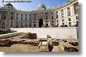 architectural ruins, austria, buildings, europe, horizontal, vienna, photograph
