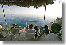 cafes, cliff cafe, croatia, dubrovnik, europe, horizontal, loungers, ocean, people, photograph