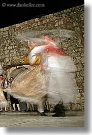 couples, croatia, dance, dancing, dubrovnik, europe, folk dancing, people, slow exposure, vertical, photograph