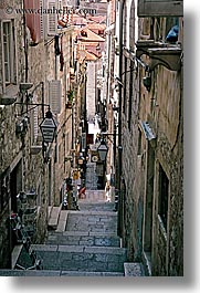 alleys, croatia, dubrovnik, europe, narrow streets, stairs, vertical, photograph