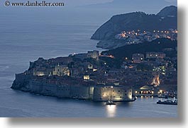 cityscapes, croatia, dubrovnik, europe, harbor, horizontal, long exposure, ocean, sunsets, photograph