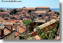 croatia, dubrovnik, europe, horizontal, rooftops, town view, photograph