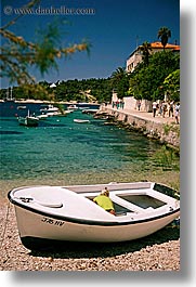 beached, boats, croatia, europe, hvar, ocean, vertical, water, photograph