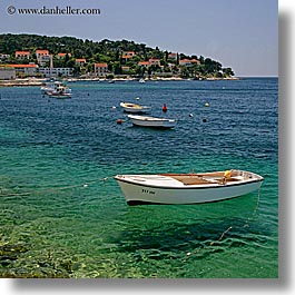 boats, croatia, europe, hvar, shadows, square format, water, photograph