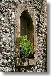croatia, europe, hvar, stones, vertical, windows, photograph