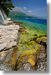 croatia, europe, from, korcula, ocean, scenics, vertical, views, walls, photograph