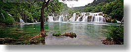 croatia, europe, horizontal, krka, panoramic, slow exposure, waterfalls, photograph
