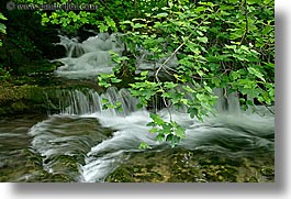 croatia, europe, horizontal, krka, leaves, slow exposure, stream, photograph