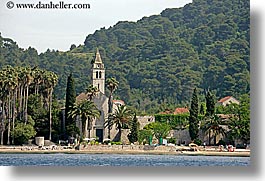 beaches, churches, croatia, europe, horizontal, lopud, photograph