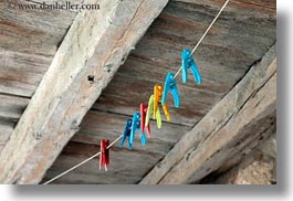 clothespins, colorful, croatia, europe, horizontal, lubenice, photograph