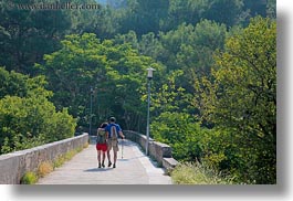 couples, croatia, europe, hiking, horizontal, mali losinj, trees, photograph