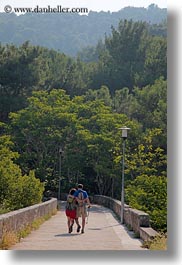 couples, croatia, europe, hiking, mali losinj, trees, vertical, photograph