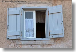 croatia, curtains, europe, horizontal, lace, mali losinj, windows, photograph