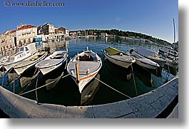 boats, croatia, europe, fisheye, fisheye lens, horizontal, milna, water, photograph