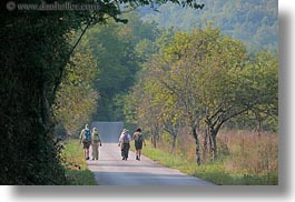 croatia, europe, hikers, hiking, horizontal, motovun, nature, people, plants, trees, photograph