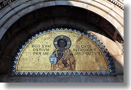 archways, christian, churches, croatia, europe, gold, horizontal, mosaics, porec, religious, structures, photograph