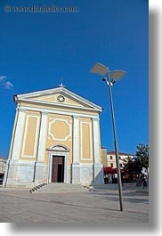 christian, churches, croatia, europe, porec, religious, vertical, yellow, photograph