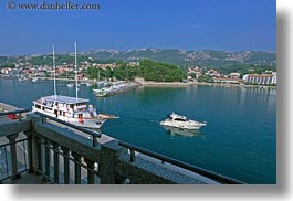 croatia, europe, harbor, horizontal, rab, speedboat, yacht, photograph