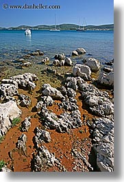 croatia, europe, rockies, scenics, shoreline, vertical, water, photograph