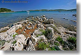 croatia, europe, horizontal, rockies, scenics, shoreline, water, photograph