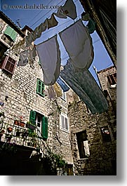 croatia, europe, hangings, laundry, split, vertical, photograph