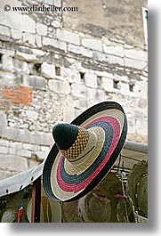 croatia, europe, hats, mexican, split, vertical, photograph