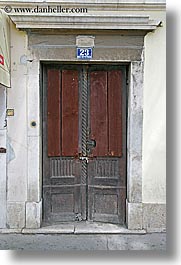 croatia, doors, europe, red, split, vertical, photograph