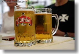 beers, croatia, draft, europe, foods, horizontal, miscellaneous, ozujskio, trogir, photograph
