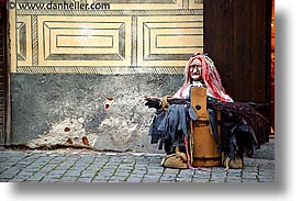 beggar, cesky krumlov, czech republic, europe, horizontal, witch, photograph