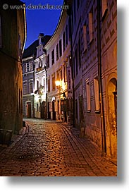 cesky krumlov, czech republic, europe, krumlov, long exposure, nite, streets, vertical, photograph