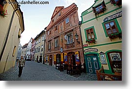 cesky krumlov, czech republic, europe, facades, horizontal, streets, photograph
