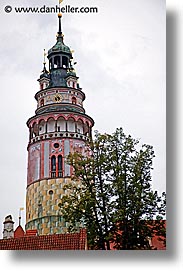 cesky krumlov, czech republic, europe, krumlov, towers, vertical, photograph