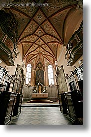 churches, czech republic, europe, interiors, johns, mikulov, vertical, photograph