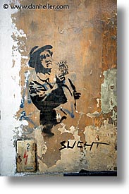 arts, czech republic, europe, graffiti, prague, stencil, vertical, photograph