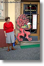 czech republic, europe, lions, people, prague, vertical, womens, photograph