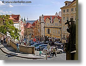 czech republic, europe, horizontal, inclinde, prague, streets, photograph