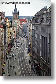czech republic, europe, prague, streets, vertical, vodickova, photograph