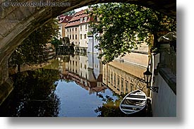boats, bridge, czech republic, europe, horizontal, prague, under, vltava river, photograph