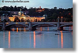 bridge, czech republic, europe, horizontal, long exposure, manesuv, prague, vltava, vltava river, photograph