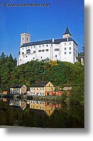 czech republic, europe, rivers, sumava forest, vertical, vltava, photograph