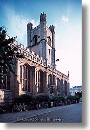 cambridge, churches, england, english, europe, mary, streets, united kingdom, vertical, photograph
