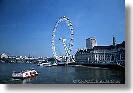 cities, england, english, europe, ferris, ferris wheel, horizontal, london, united kingdom, wheels, photograph