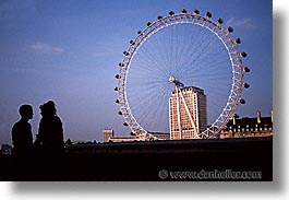 cities, couples, england, english, europe, ferris, ferris wheel, horizontal, london, united kingdom, wheels, photograph