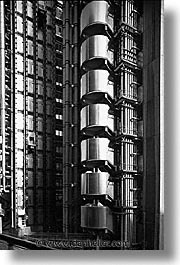 black and white, cities, days, england, english, europe, lloyds, london, united kingdom, vertical, photograph