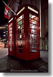 boxes, cities, england, english, europe, london, nite, phones, streets, united kingdom, vertical, photograph