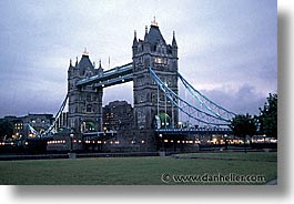 bridge, cities, dusk, england, english, europe, horizontal, london, nite, tower bridge, towers, united kingdom, photograph