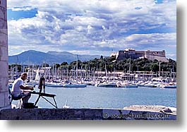 cannes, europe, france, horizontal, painters, photograph